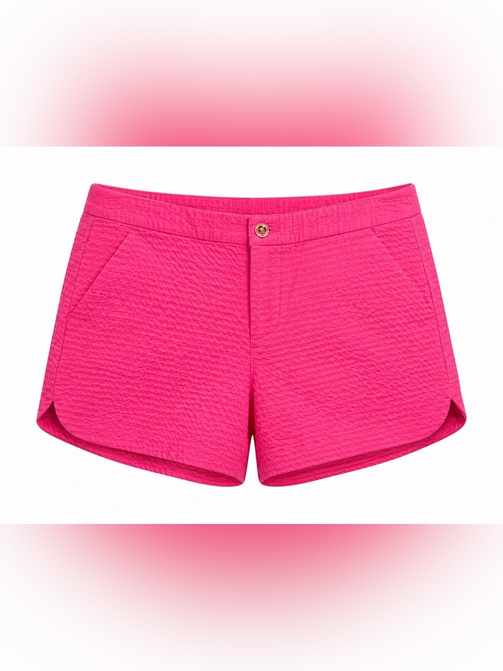 Lilly Pulitzer Adie Textured Shorts Hot Pink – Size 10